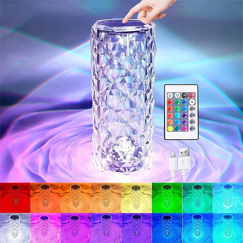 3d- crystal -multicolor lamp