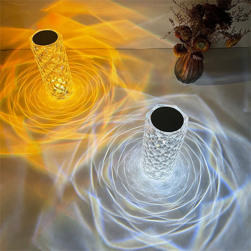 3d- crystal -multicolor lamp