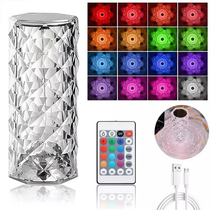 3d- crystal -multicolor lamp