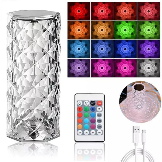 3d- crystal -multicolor lamp